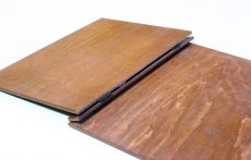 画像3: 【木製メニューブック】　綴じ紐タイプ（A4,B5縦型）：合板カラー仕様 (3)
