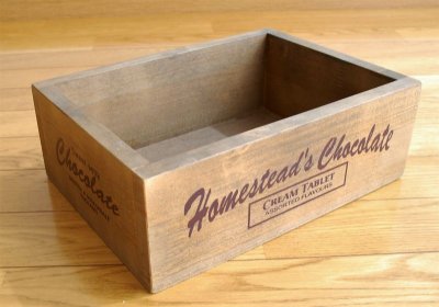 画像1: 【チョコレートボックス】インテリア、キッチンなどの雑貨入れに最適！アンティーク調　チョコレートボックス