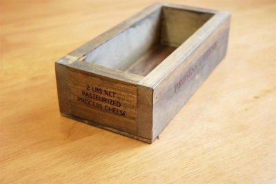画像2: 【チーズボックス】アンティーク仕上げのおしゃれでレトロなチーズボックス♪ (ZK510) 木箱雑貨 vintage cheese wood box