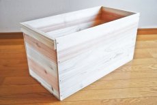 画像9: 【りんご箱】りんご木箱でシンプルに見せる収納 杉 新品 什器 収納BOX ディスプレイ マルシェボックス 木製 国産 杉 (9)