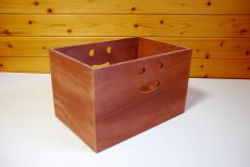 画像9: 【桐製にこにこカラーボックス】市販のカラーボックスにピッタシ！ カラフルな桐製収納箱 木製シェルフ ストレージボックス おしゃれな木の雑貨 [CB200] (9)