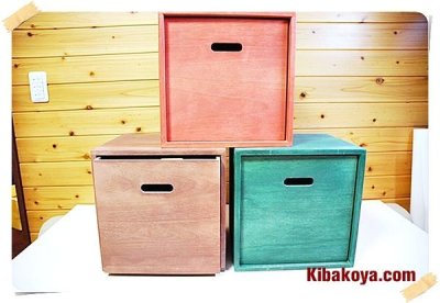 画像3: 【カラーキューブボックス：外枠のみ】 収納ボックス 木製 オープン マルチラック キューブラック シェルフ 本棚 書棚 CDラック