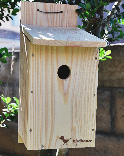 野鳥用巣箱 組み立てキット】バードハウスB （上ふたタイプ） 巣箱